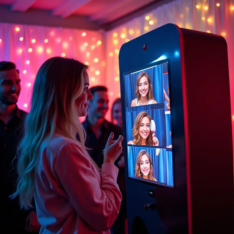 Guest using a branded digital photo activation